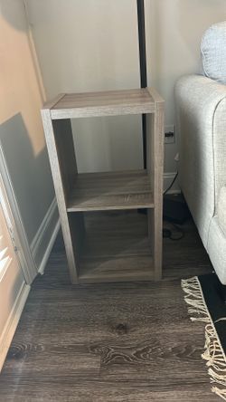 2 cube storage unit (gray wood)