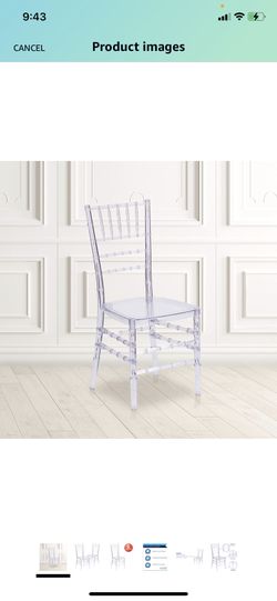 Aryclic Ice Crystal Chairs Set Of 4