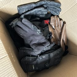 Leather Biker Gloves & Misc Biker Gear