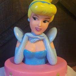 2010  Disney Cinderella "Princess Of Dreams " Bed side Table Night Light  Lamp 