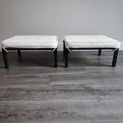Outdoor Short Ottoman/ Foot Rest Set Of 2