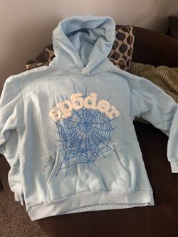 Sp5der hoodie baby blue (west York meet up