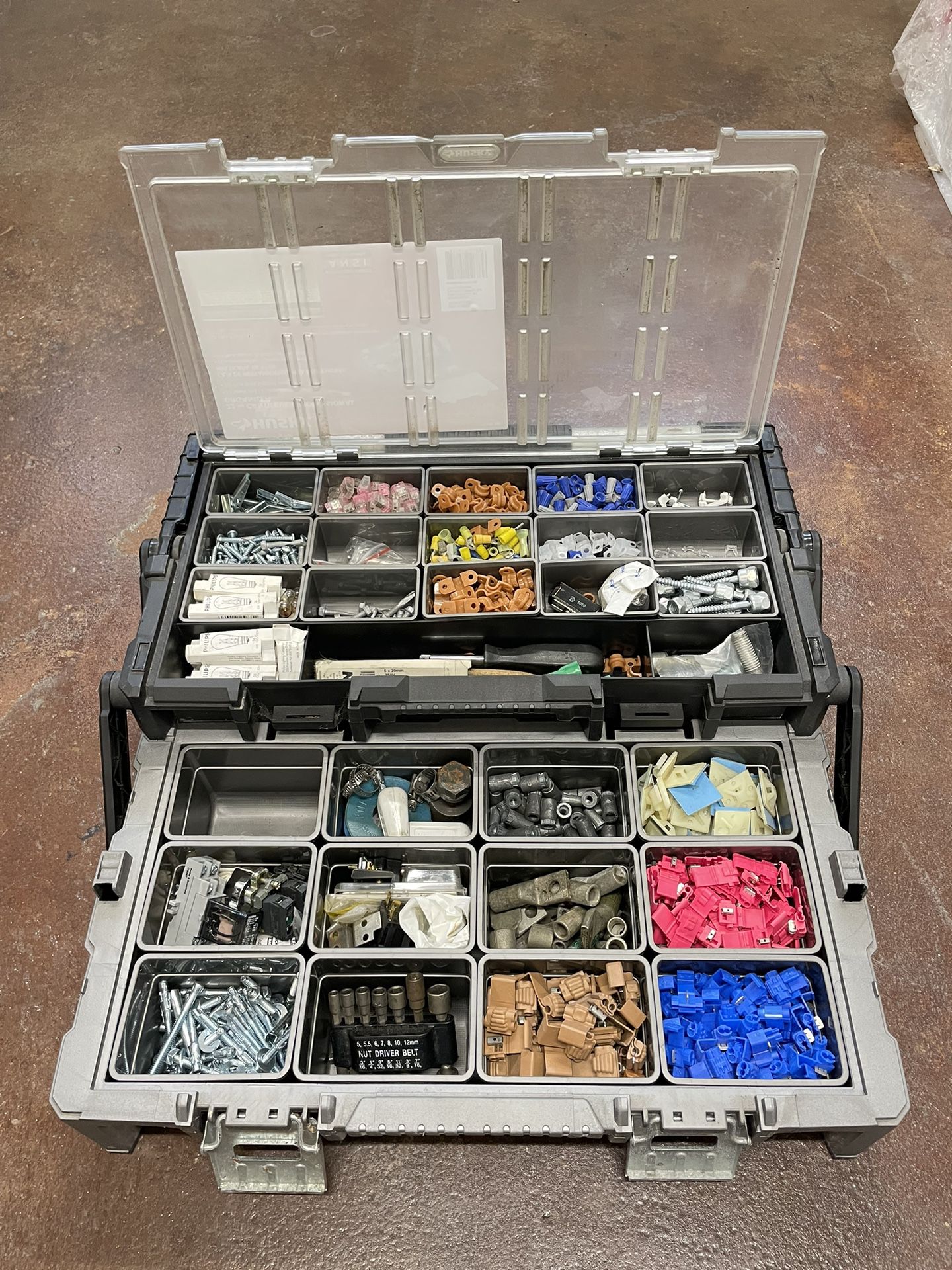 TOOL BOX WITH ELECTRCAL MATERIALS 