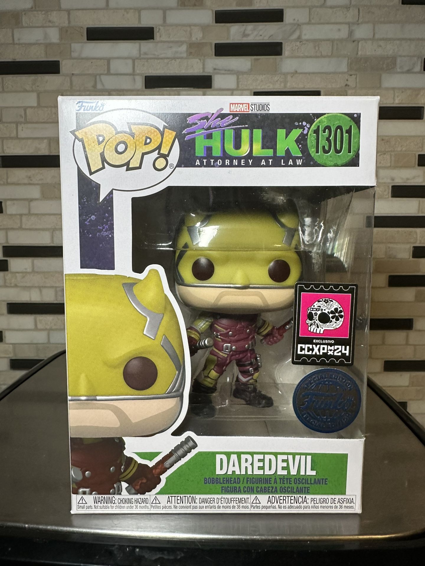 Funko Pop! Marvel She-Hulk Attorney At Law 1301 Daredevil CCXP MX Exclusive