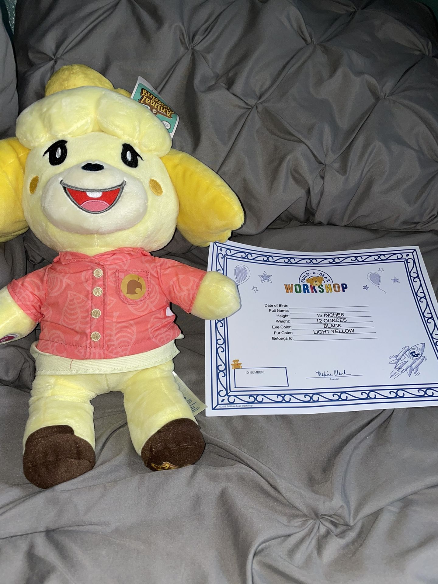 Build A Bear x Animal Crossing New Horizons Isabelle Bear