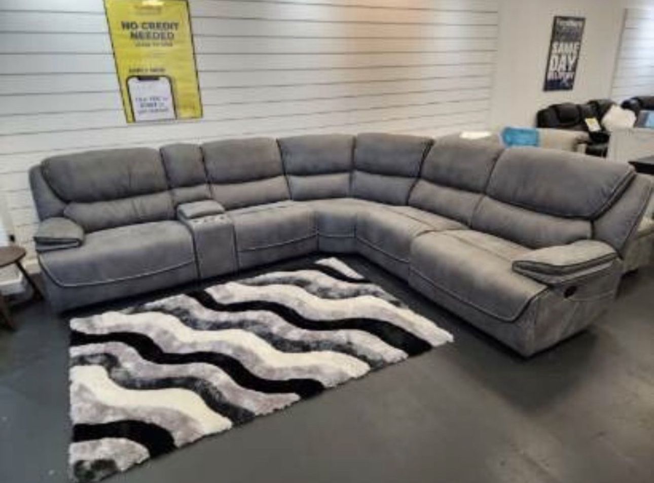 COMFY NEW ALEJANDRA RECLINING SECTIONAL SOFA ON SALE ONLY $1299. IN STOCK SAME DAY DELIVERY 🚚 EASY FINANCING CALL NOW