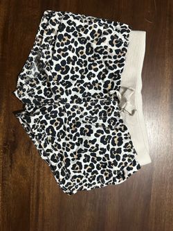 Baby cheetah print shorts 12-18 M