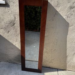 Jewelry Standing Armoire with Full Length Mirror 