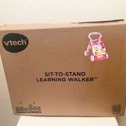 New, Firm, VTech Sit-to-Stand Learning Walker (Pink)