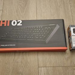 CyberPowerPC Nohi 02 RGB USB Black Keyboard Elite M2 Gaming Black Mouse