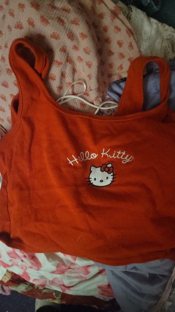 Hello Kitty Shirt, Red, Size Medium