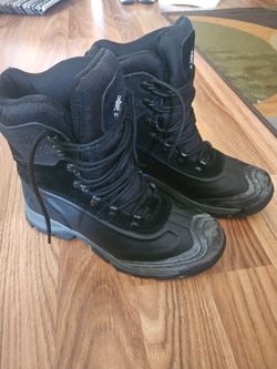 Black Winter Snow Boots