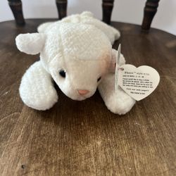 Rare 1st Edition Fleece TY Beanie Baby W Tag Errors