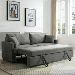 Rebecca Grey Sofa with Pull-Out Bed

