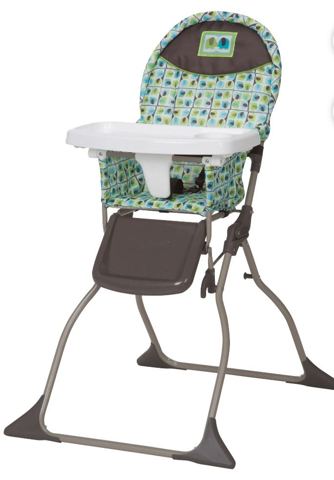 Cosco Kids Simple Fold High Chair, Elephant Squares