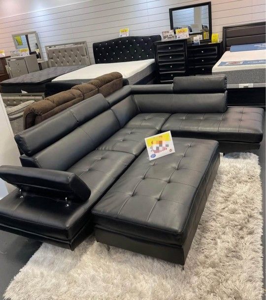 ANTARES BLACK MODERN SECTIONAL