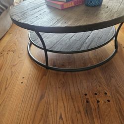 Plastered Wood Coffee Table
