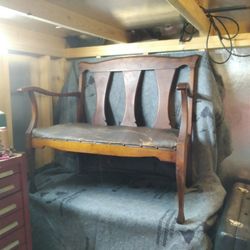 Vintage 2 Person Bench 