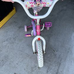 Minnie Mouse Bicycle With Training Wheels 