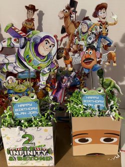 Toy Story centerpieces W/ New 2026 Characters