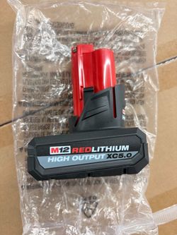 New Milwaukee M12 RedLithium High Output XC5.0 Battery