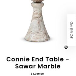 Connie End Table Swear MARBLE 