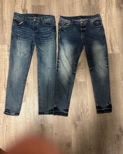 Purple jeans