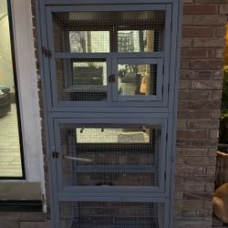 Wood Bird Cage 