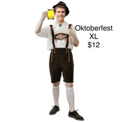 Oktoberfest Men’s Lederhosen Costume XL German Beer
