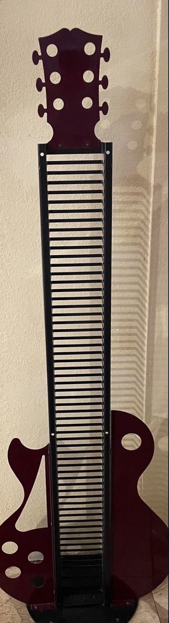 Vintage Guitar Cd Rack