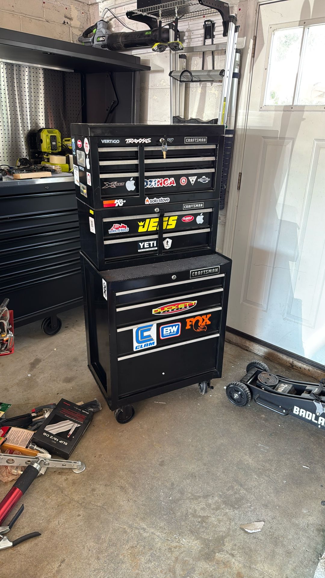 Craftsman three-piece toolbox