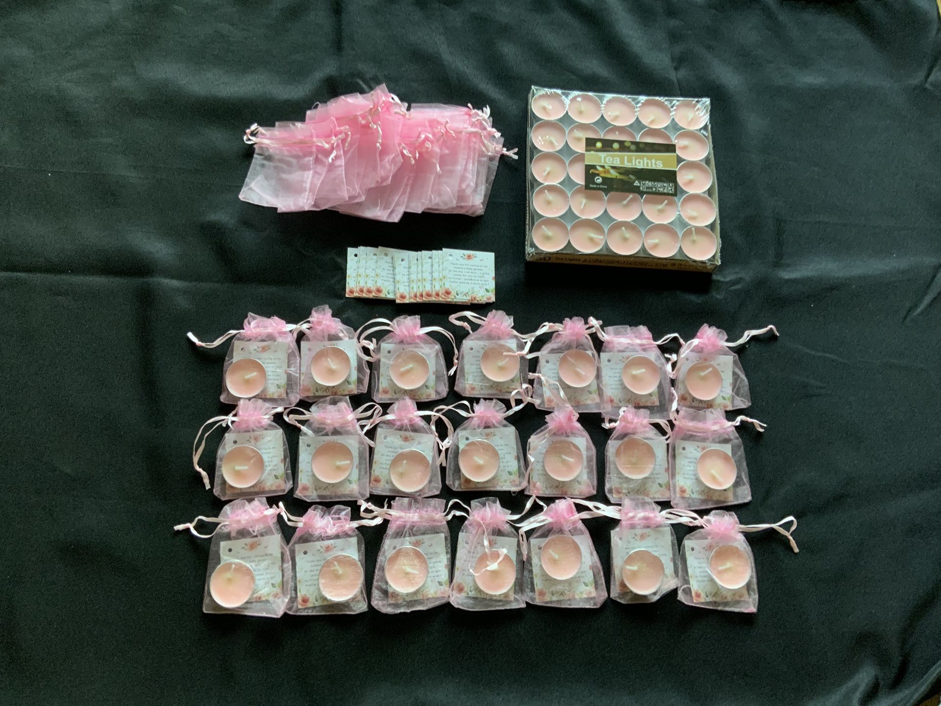 Baby Girl Pink Shower Party Favors Qty 46