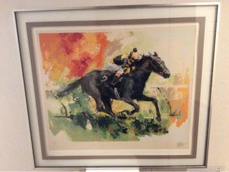 Seattle Slew, original Serigraph by Wayland Moore