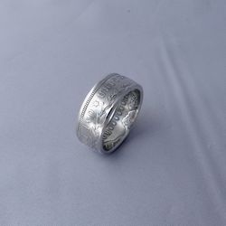 Morgan silver dollar coin ring