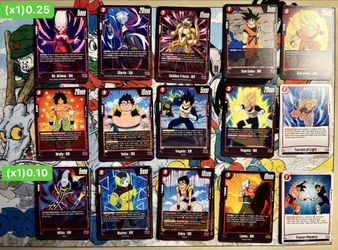Dragon Ball Fusion World Dual Evolution FB09 Loose Cards Red Deck