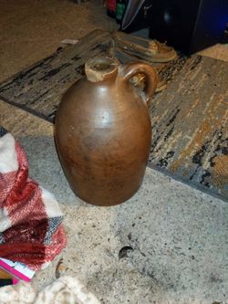 Rare Find. Norton & Fenton antique Stoneware crock Whiskey Jug