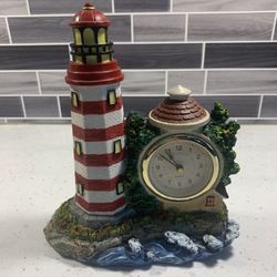 Lighthouse clock decoration