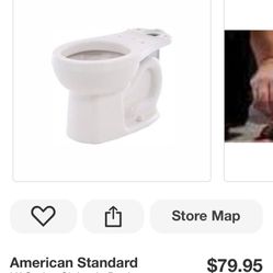 American Standard Toilet Bowl Only - White