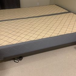 Two King Box Springs And Bed Frame 