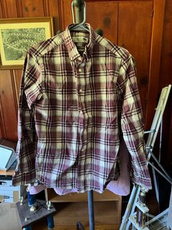 Old Navy Men's Plaid Button-Down Long Sleeve Shirt