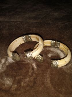 These are vintage Hinged Cuff Bracelets