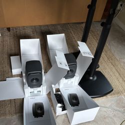  Genelec 8331A SAM Studio Monitors + K&M Stands + GLM – Mint, Original Boxes