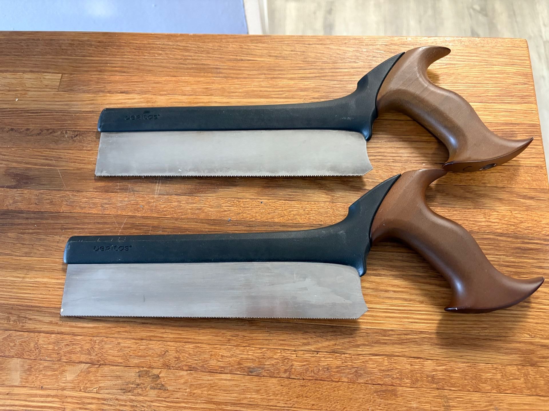 Two Veritas Saws Rip and Crosscut