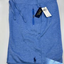 Polo Ralph Lauren Mens Bermuda Shorts New Sz XL Navy Blue zipper Pockets $98