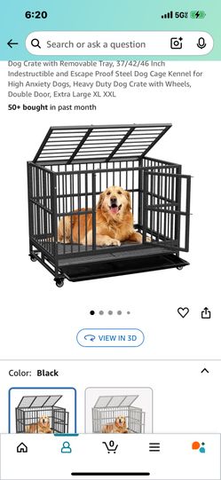 Large dog Crate/Cage On Wheels