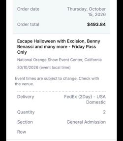 Escape rave Halloween tickets