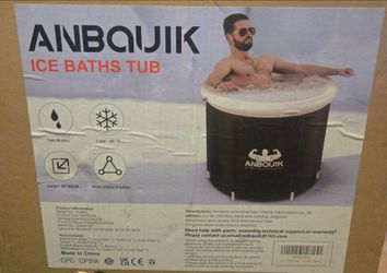 Anbquik Foldable Ice Bath Tub 80x80cm