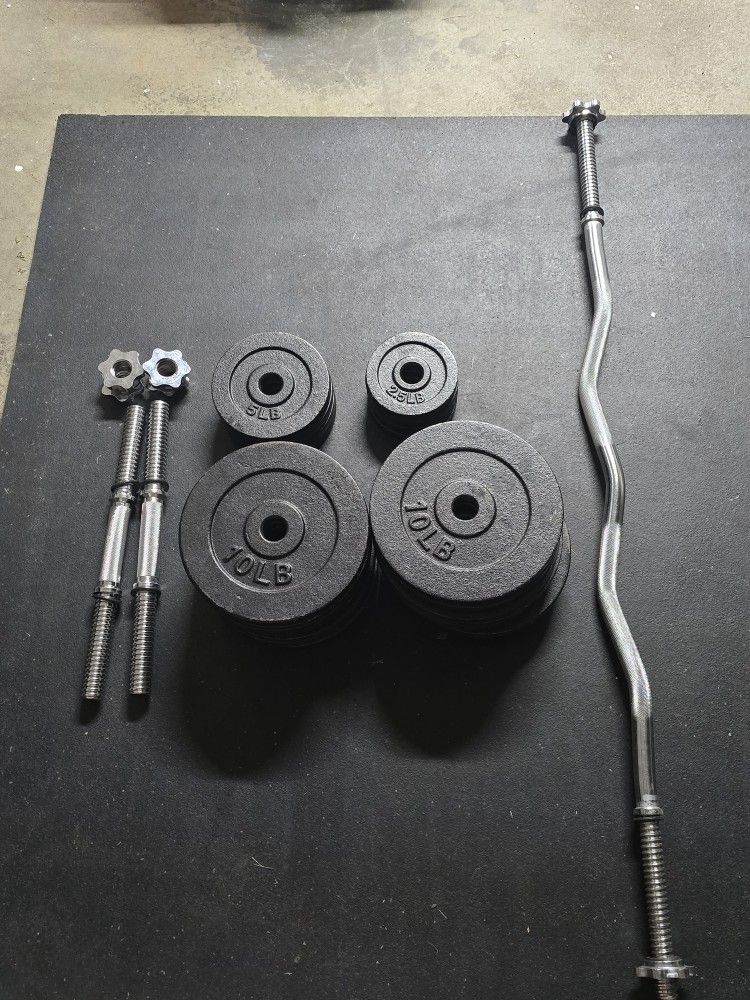 Pair of Adjustable Dumbbells Up To 100lbs Each