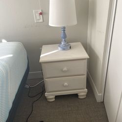 Nightstand and lamp