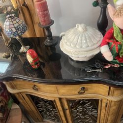 Black top stand cabinet